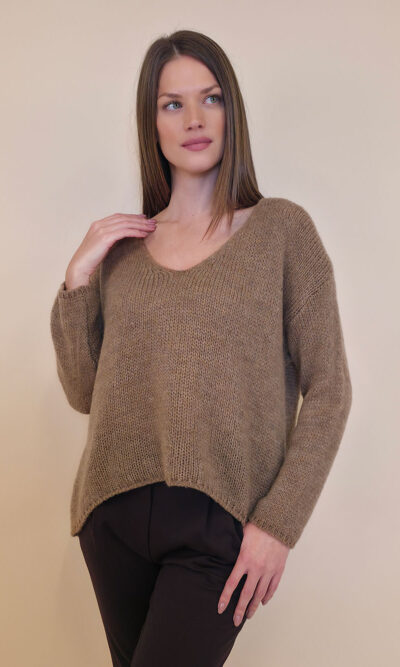 Pulover 36 Garrison - plt UN mohair - camel