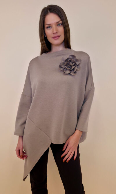 Tunika+cvijet 44 Coshcton - jersey UN - fango