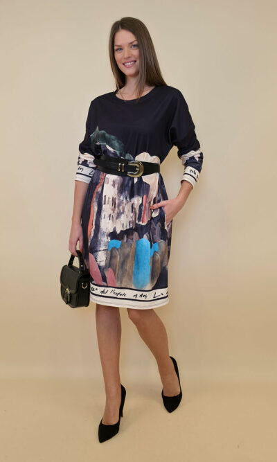 Haljina 52 Del Norte - jersey - Positano black