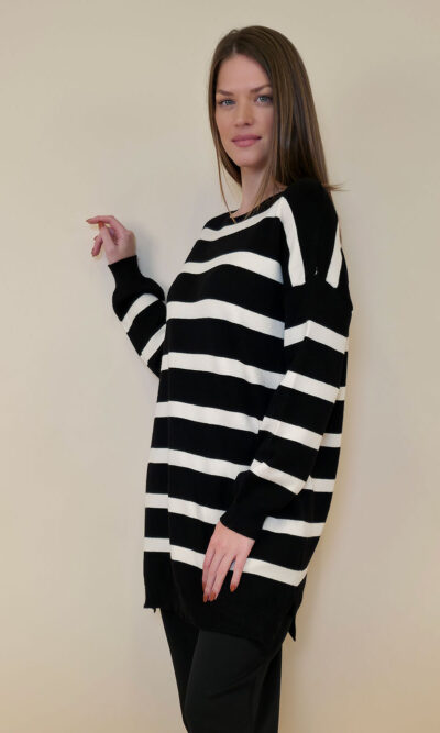 Pulover 58 Ammon - plt pruga black