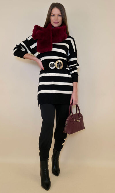 Pulover 58 Ammon - plt pruga black