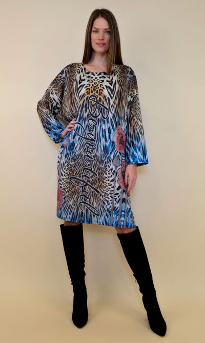 Haljina+šal 48 Arkansas - jersey - Animal floral