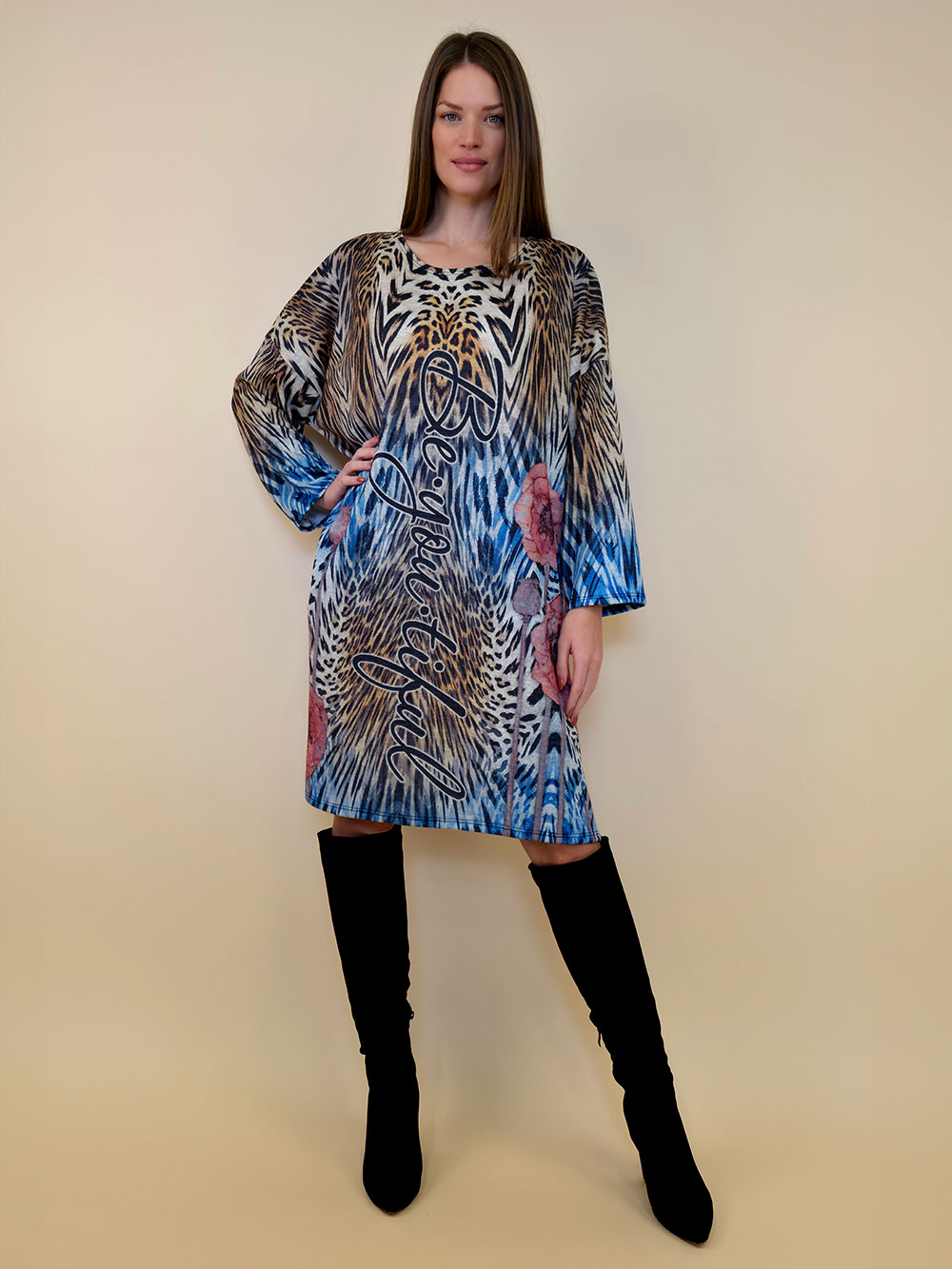 Haljina+šal 48 Arkansas - jersey - Animal floral