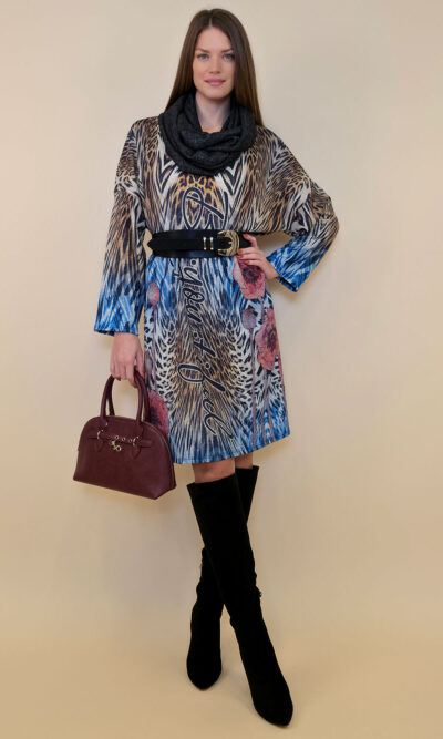 Haljina+šal 48 Arkansas - jersey - Animal floral