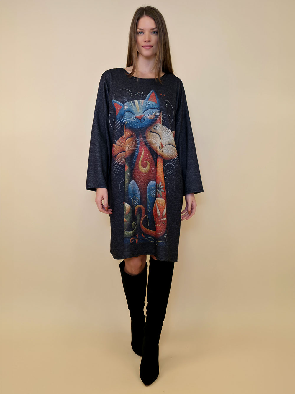 Haljina+šal 48 Arkansas - jersey - Happy Cats Trio