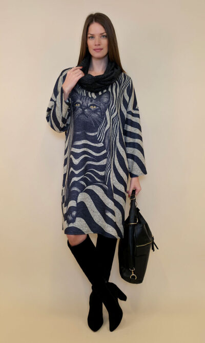 Haljina+šal 48 Arkansas - jersey - Zebra Cat