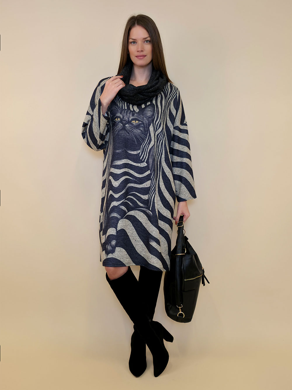 Haljina+šal 48 Arkansas - jersey - Zebra Cat