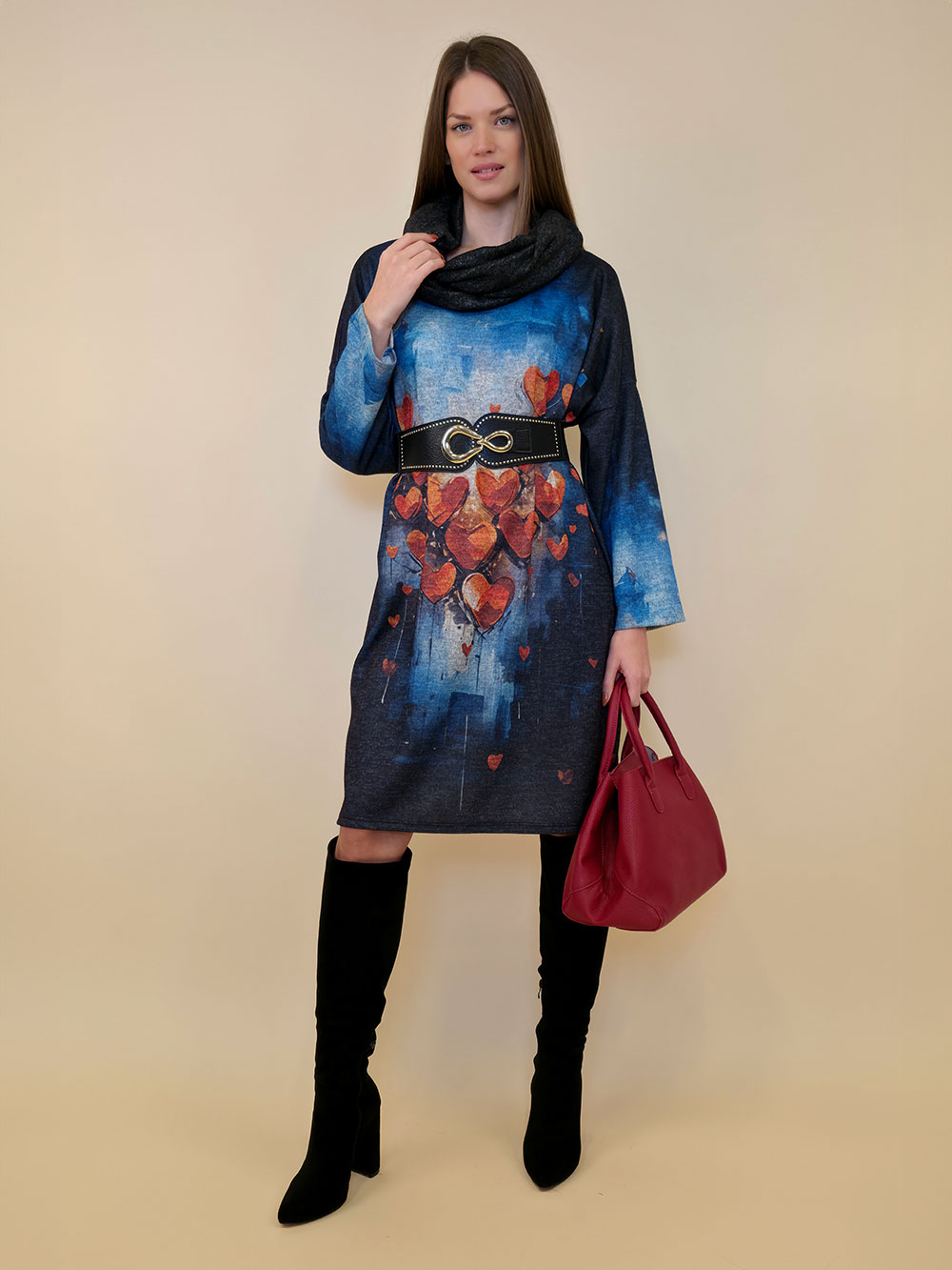 Haljina+šal 48 Arkansas - jersey - Hearts Balloons