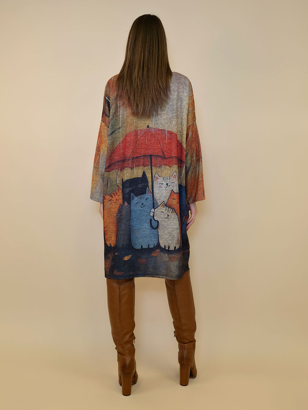 Haljina+šal 48 Arkansas - jersey - Red Umbrella Cats