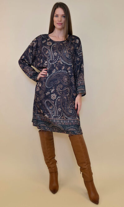 Haljina+šal 48 Arkansas - jersey - Kashmir brown