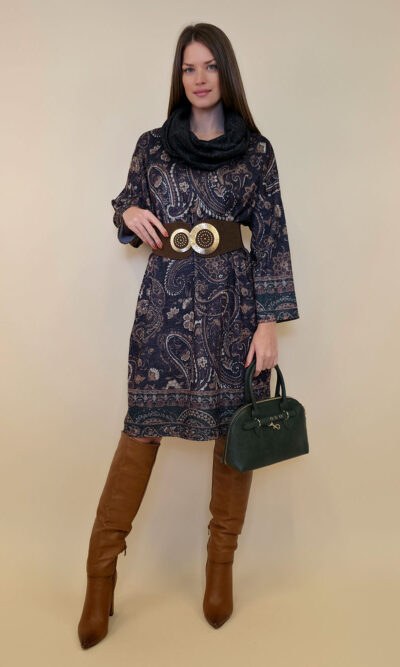 Haljina+šal 48 Arkansas - jersey - Kashmir brown