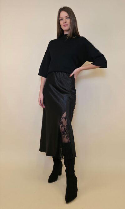 Suknja 69 La Jarra - saten/lace - black