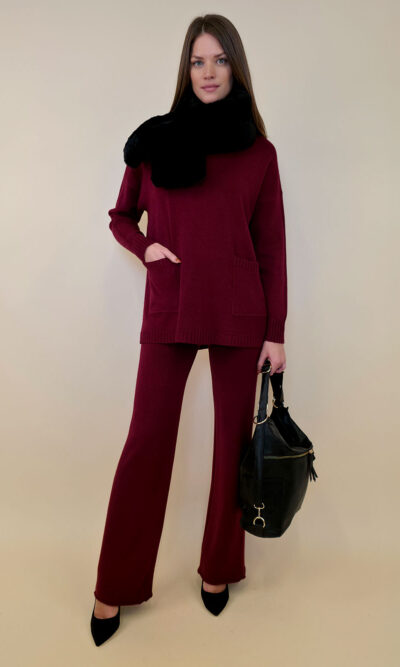 Hlače 52 Arthur - plt UN - burgundy