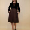 Haljina 62 Durango - jersey bicolor - brown/black