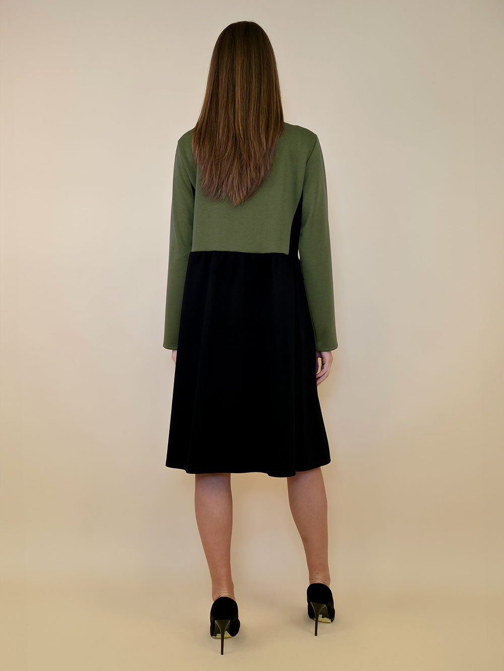 Haljina 62 Durango - jersey bicolor - military/black