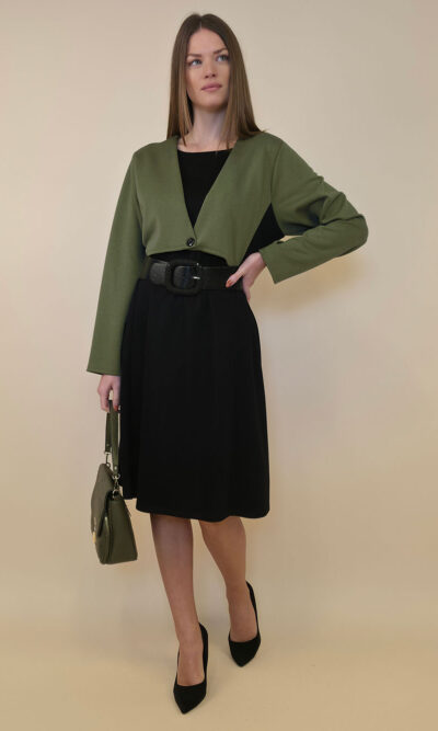 Haljina 62 Durango - jersey bicolor - military/black