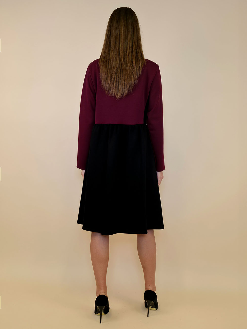 Haljina 62 Durango - burgundy/black - Slika 3