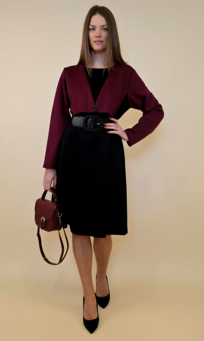 Haljina 62 Durango - burgundy/black