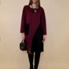Haljina 62 Pagosa - jersey bicolor - burgundy/black