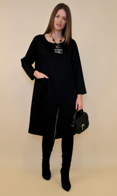 Haljina 62 Pagosa - jersey bicolor - black/black