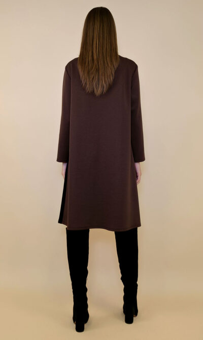 Haljina 62 Pagosa - jersey bicolor - brown/black