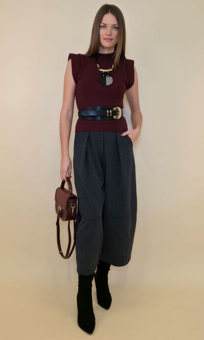 Pulover 52 Celina - plt UN b.r. - burgundy