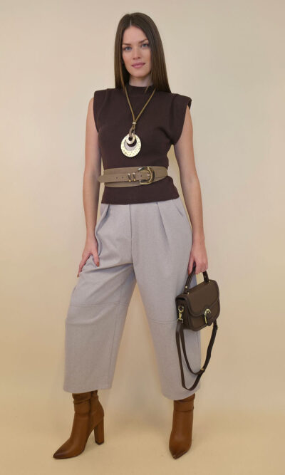 Pulover 52 Celina - plt UN b.r. - coffee