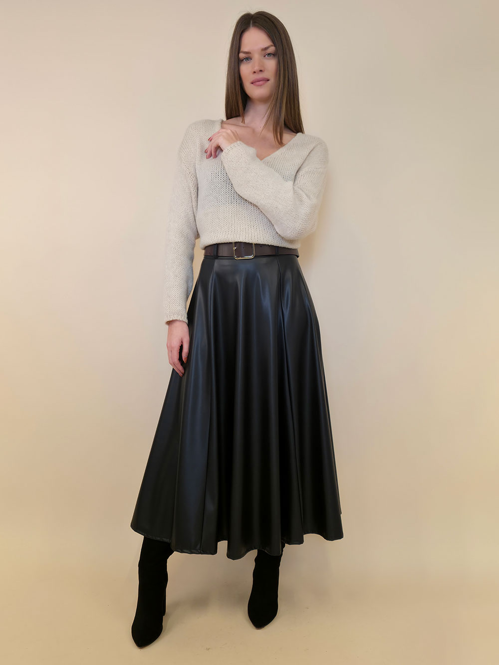 Suknja+remen 63 Denver - ecco lht - black