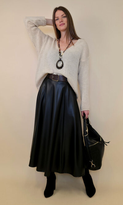 Suknja+remen 63 Denver - ecco lht - black