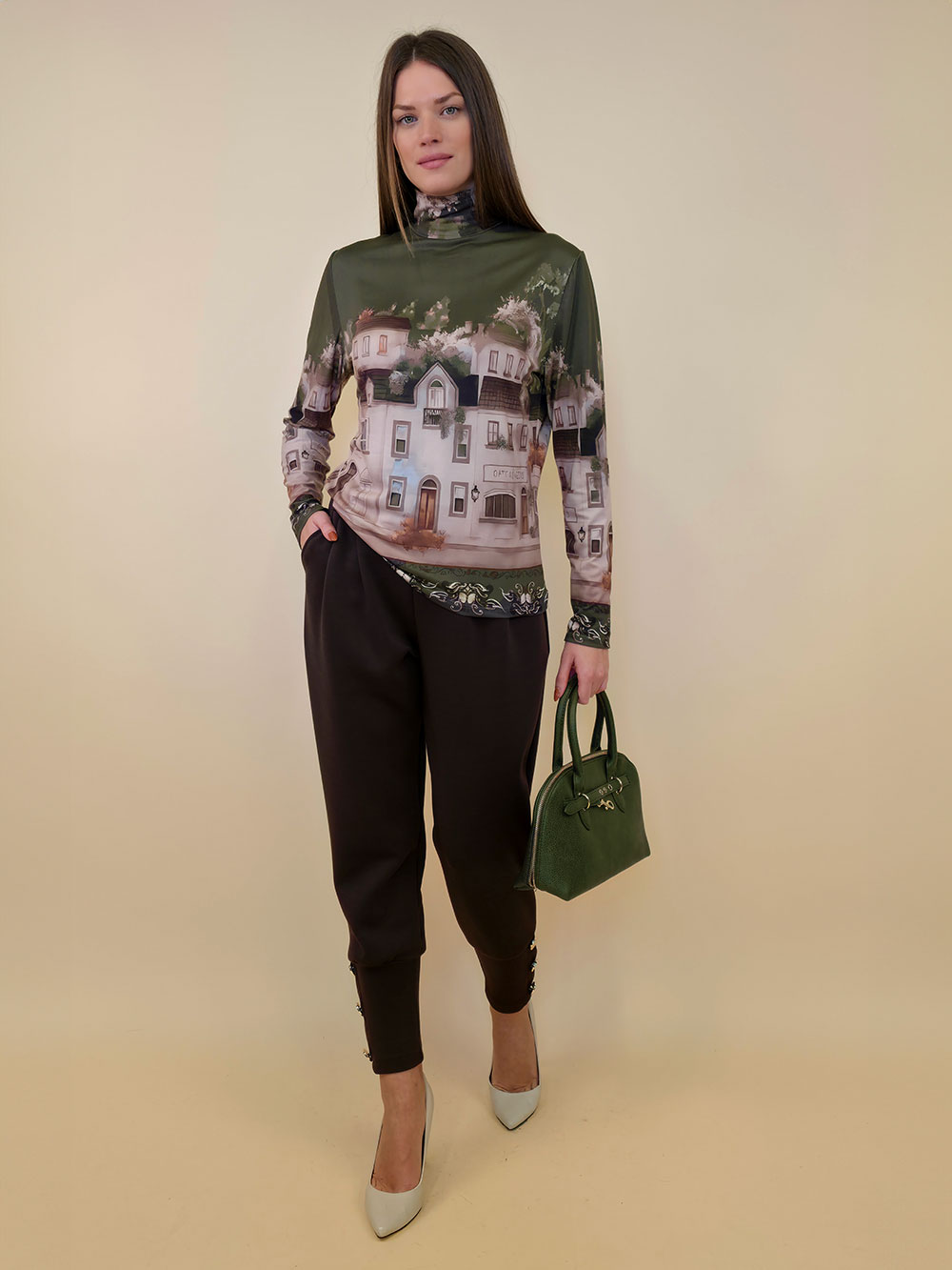 Majica 34 Vona - dolčevita White Town - military