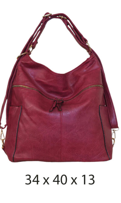 Torba 34 - big side pockets - red