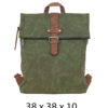 Torba 54 COCO - ruksak suede UN preklop big - military