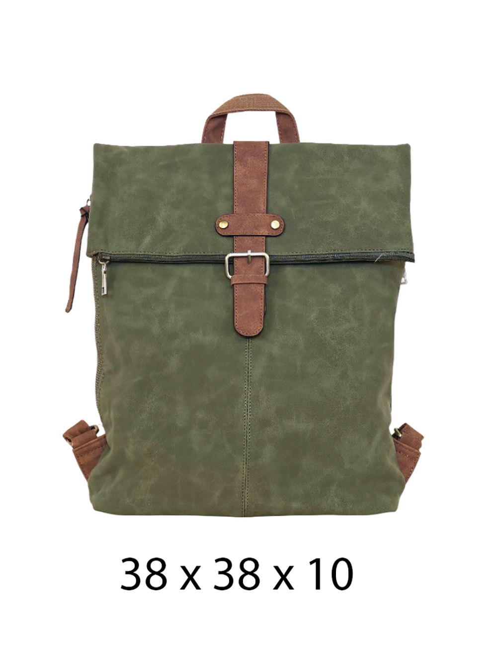 Torba 54 COCO - ruksak suede UN preklop big - military