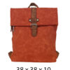 Torba 54 COCO - ruksak suede UN preklop big - orange
