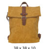Torba 54 COCO - ruksak suede UN preklop big - yellow