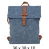 Torba 54 COCO - ruksak suede UN preklop big - l.blue