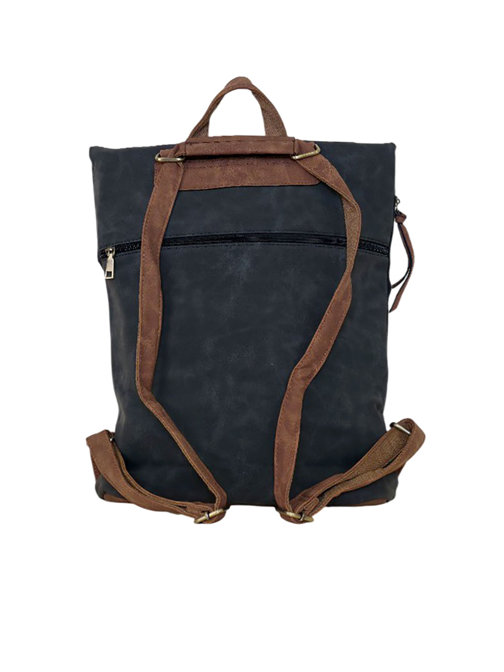 Torba 54 COCO - ruksak suede UN preklop big - black