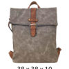 Torba 54 COCO - ruksak suede UN preklop big - grey