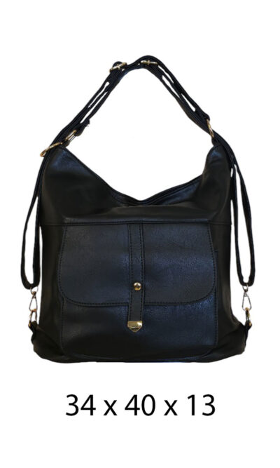 Torba 34 - big/bag style pocket - black