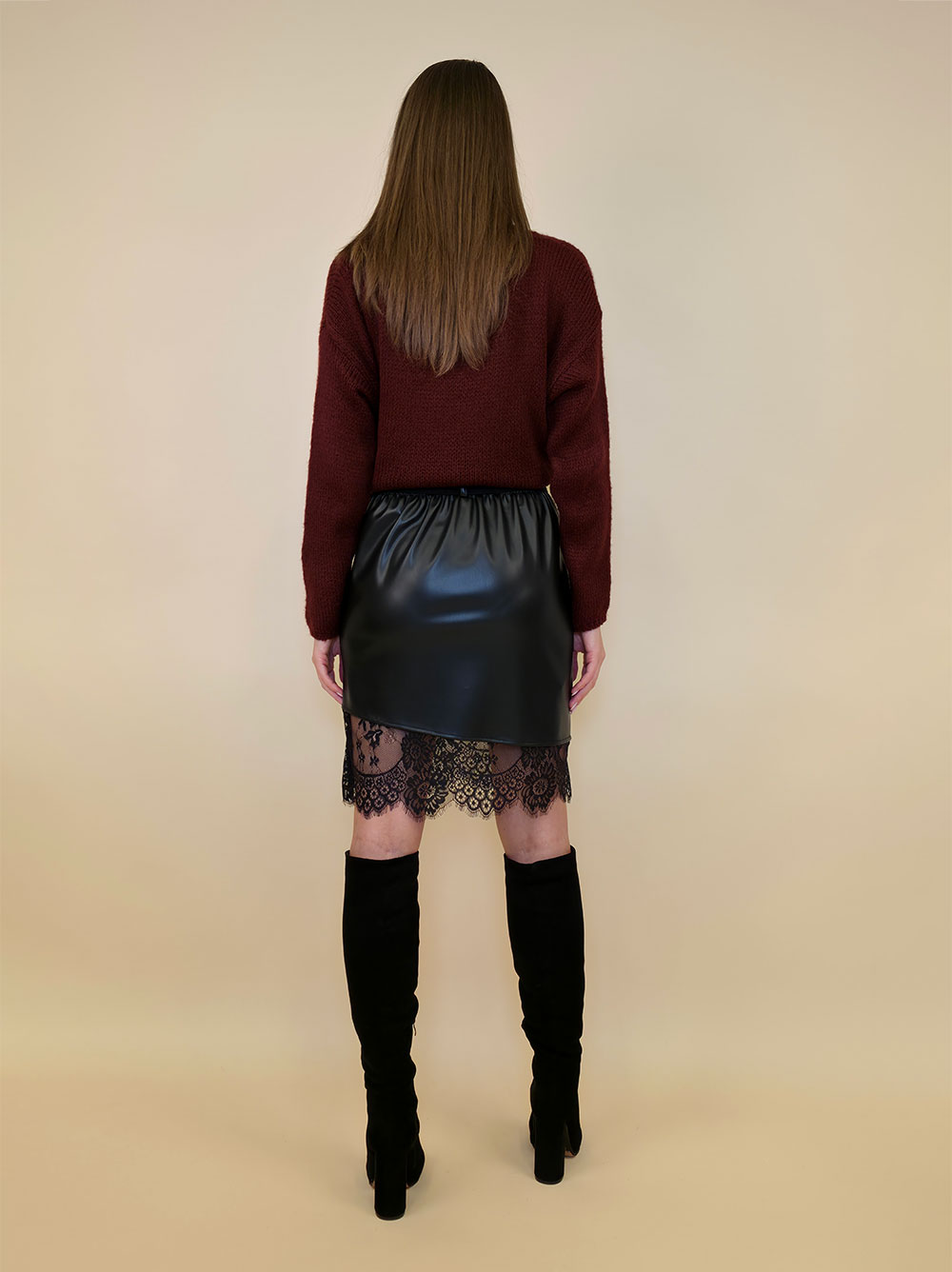 Suknja+remen 53 Frisco - black - Slika 2