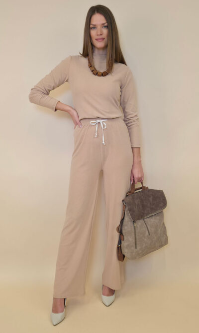 Komplet 56 Abbotsford - hlače+majica jersey UN - dust pink