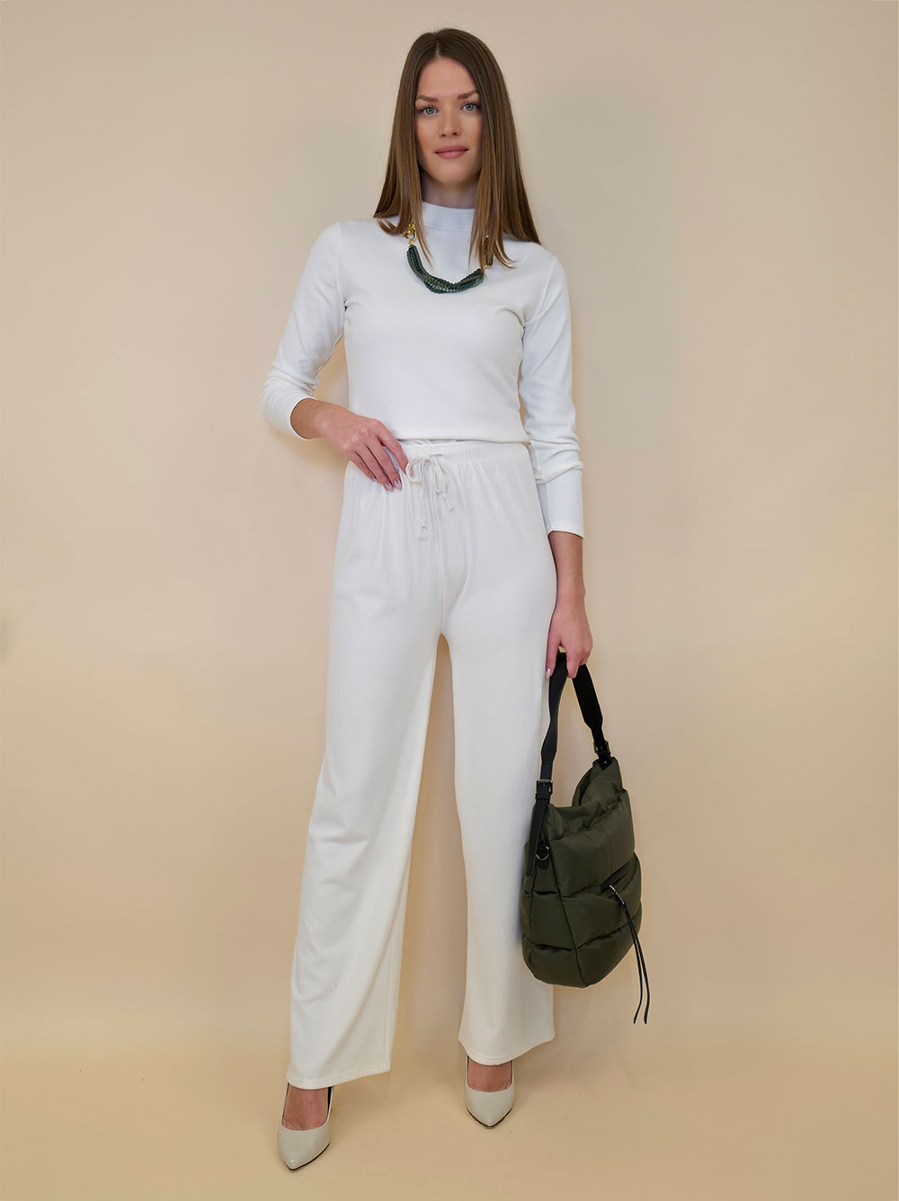 Komplet 56 Abbotsford - hlače+majica jersey UN - panna