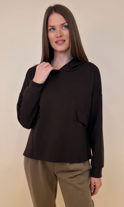 Majica 53 Carson - jersey UN hoodie - coffee