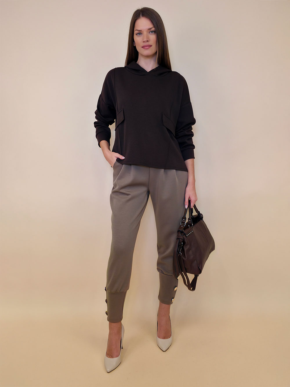 Majica 53 Carson - coffee - Slika 2