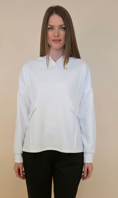 Majica 53 Carson - jersey UN hoodie - white