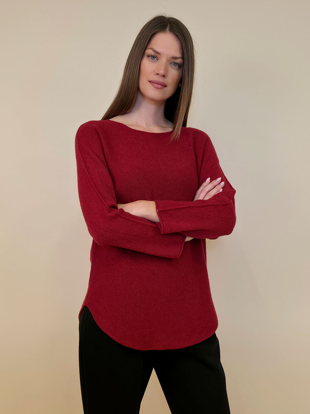 Pulover 56 Medina - plt UN - india red