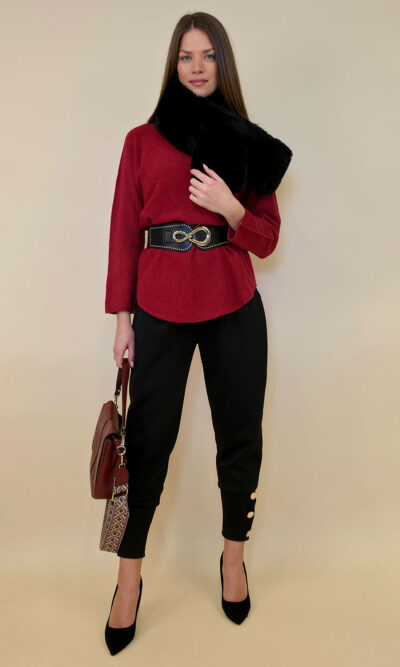 Pulover 56 Medina - plt UN - india red