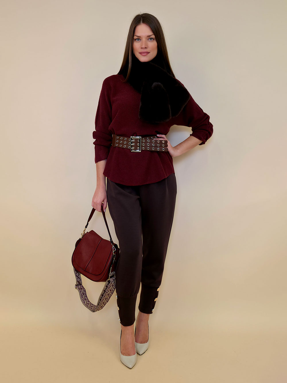 Pulover 56 Medina - plt UN - india red