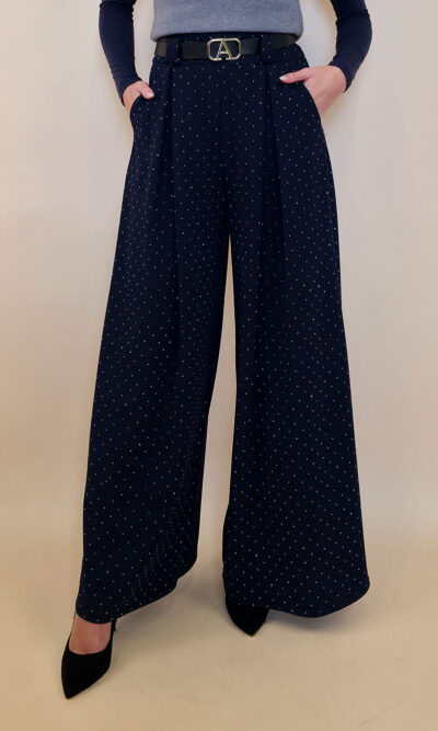 Hlače+remen 48 Benson - scuba UN zircons - navy