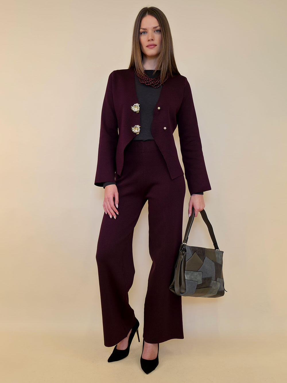 Jaknica+remen 56 Kanosh - bordo - Slika 2